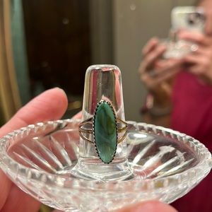 Turquoise Sterling Silver Vintage Navajo Ring